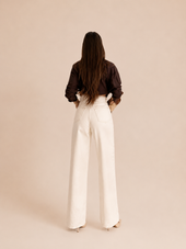 NON-STRETCH WIDE LEG JEANS WX-4304