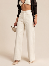 NON-STRETCH WIDE LEG JEANS WX-4304
