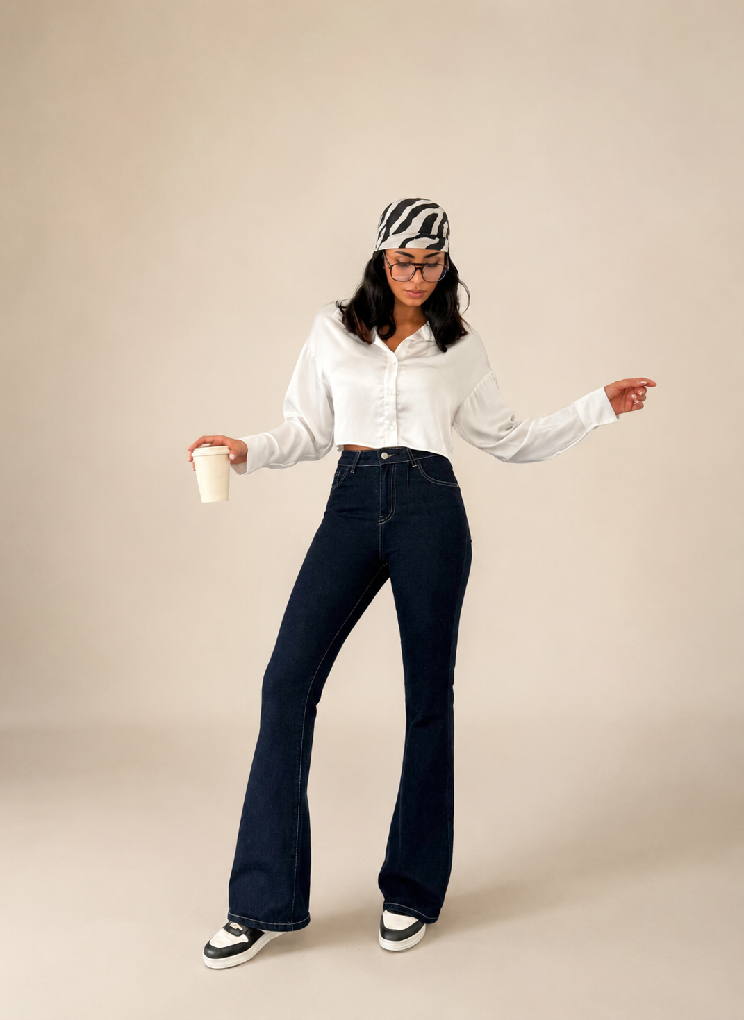 FLARE STRETCH DENIM WX-615