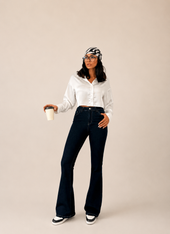 FLARE STRETCH DENIM WX-615
