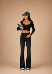 FLARE STRETCH DENIM WX-623