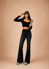 FLARE STRETCH DENIM WX-623
