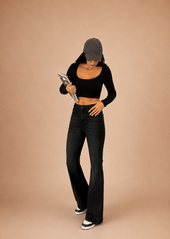 FLARE STRETCH DENIM WX-623