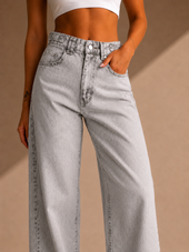 SIGNATURE BELTED BALLOON JEANS