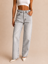 SIGNATURE BELTED BALLOON JEANS