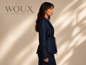 WOUX Signature Belted Denim Blazer WX-D-312