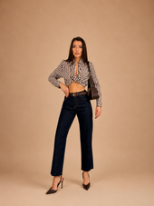 Belted Straight Fit Jeans WX-J-8